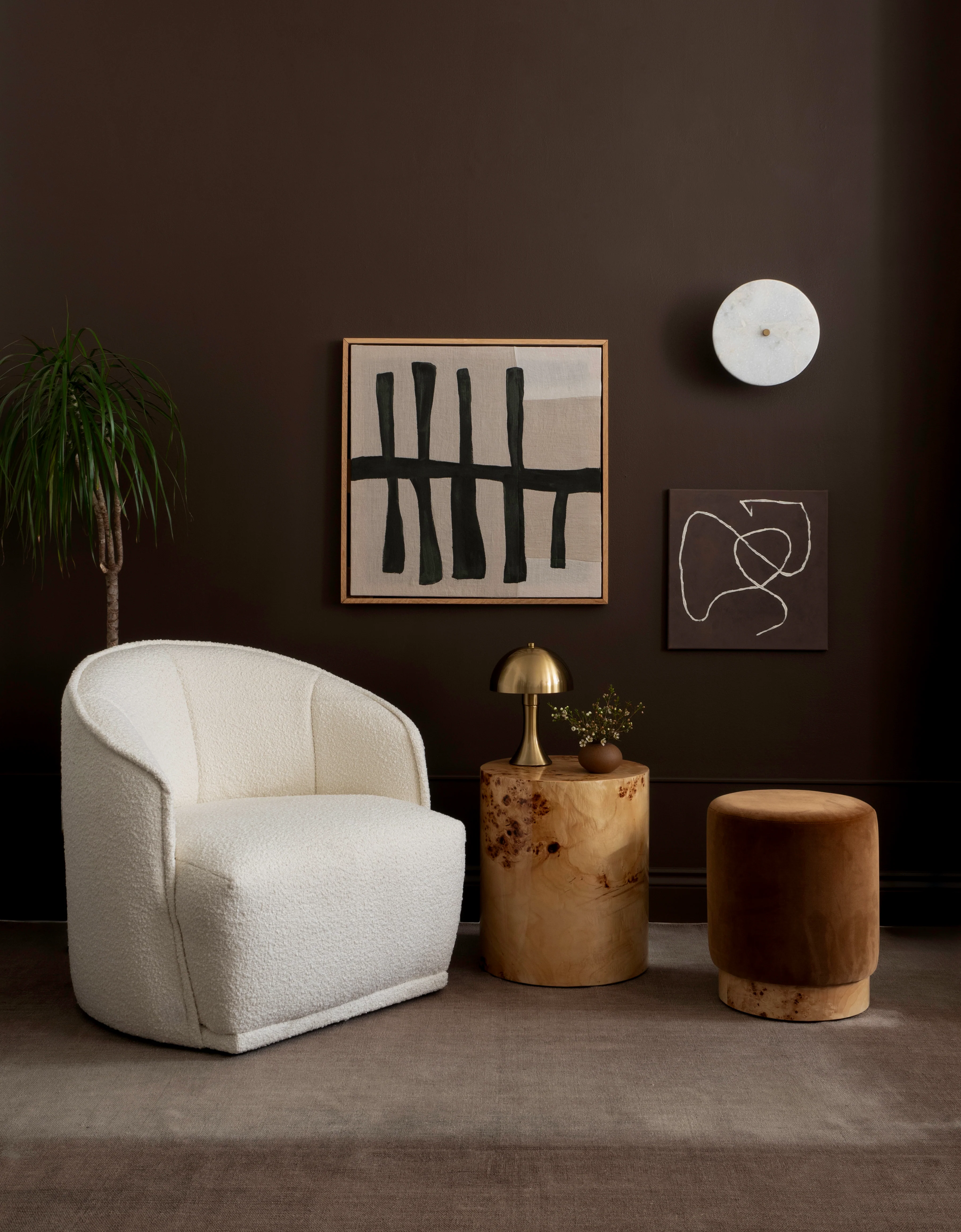 Boucle Chair - White - Image 5