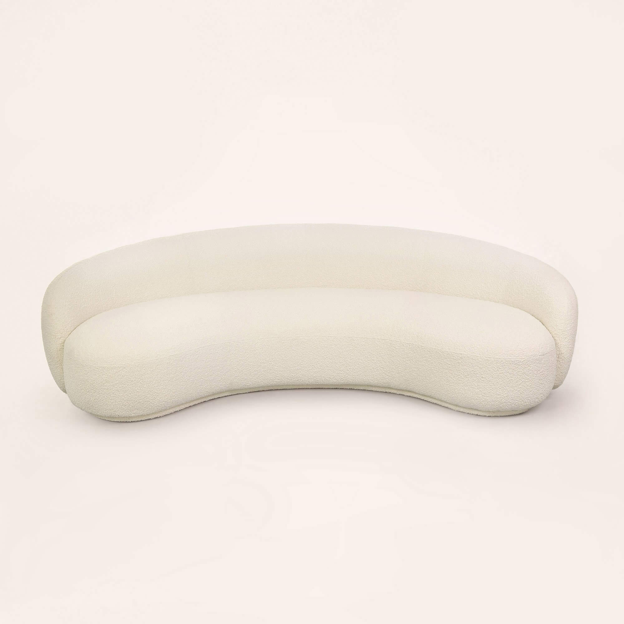 Boucle Curved Sofa - Image 3