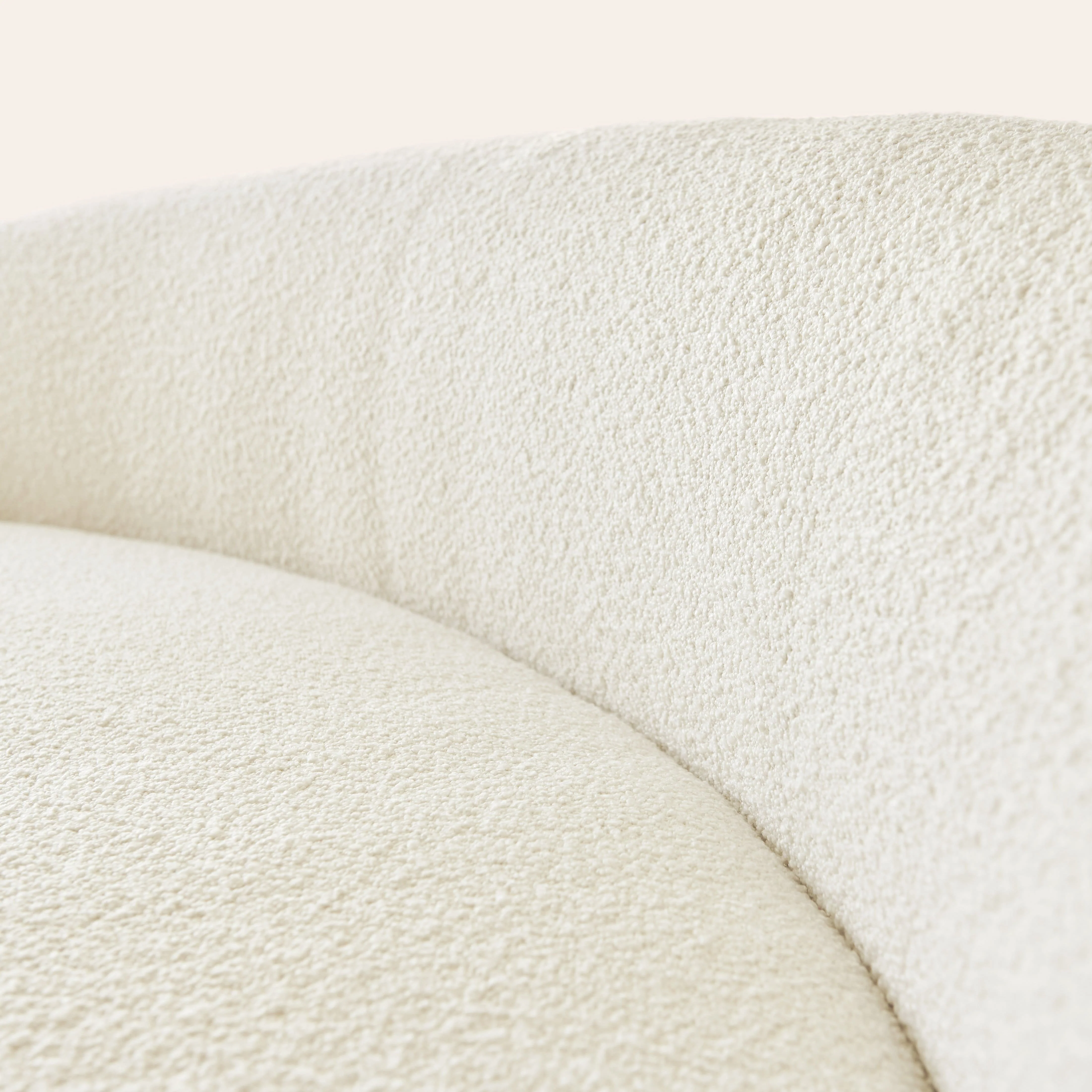 Boucle Curved Sofa - Image 7