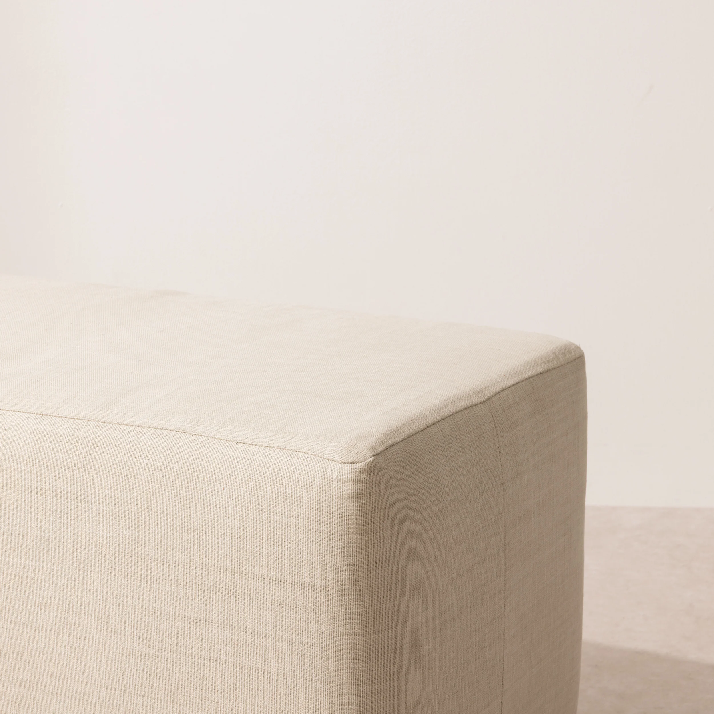 Box-Pleat Bench - Buttermilk - Image 3