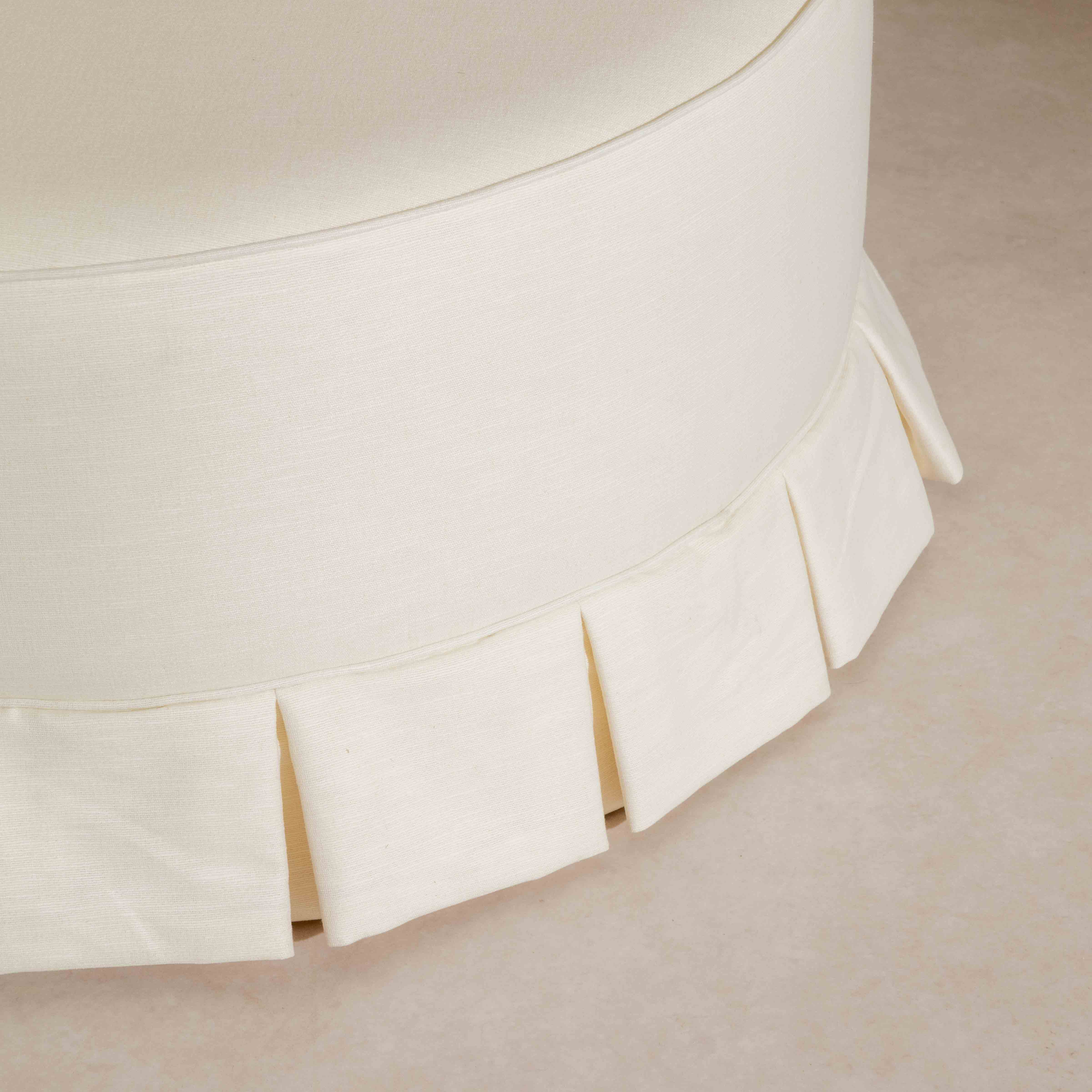 Box-Pleat Ottoman - Image 3