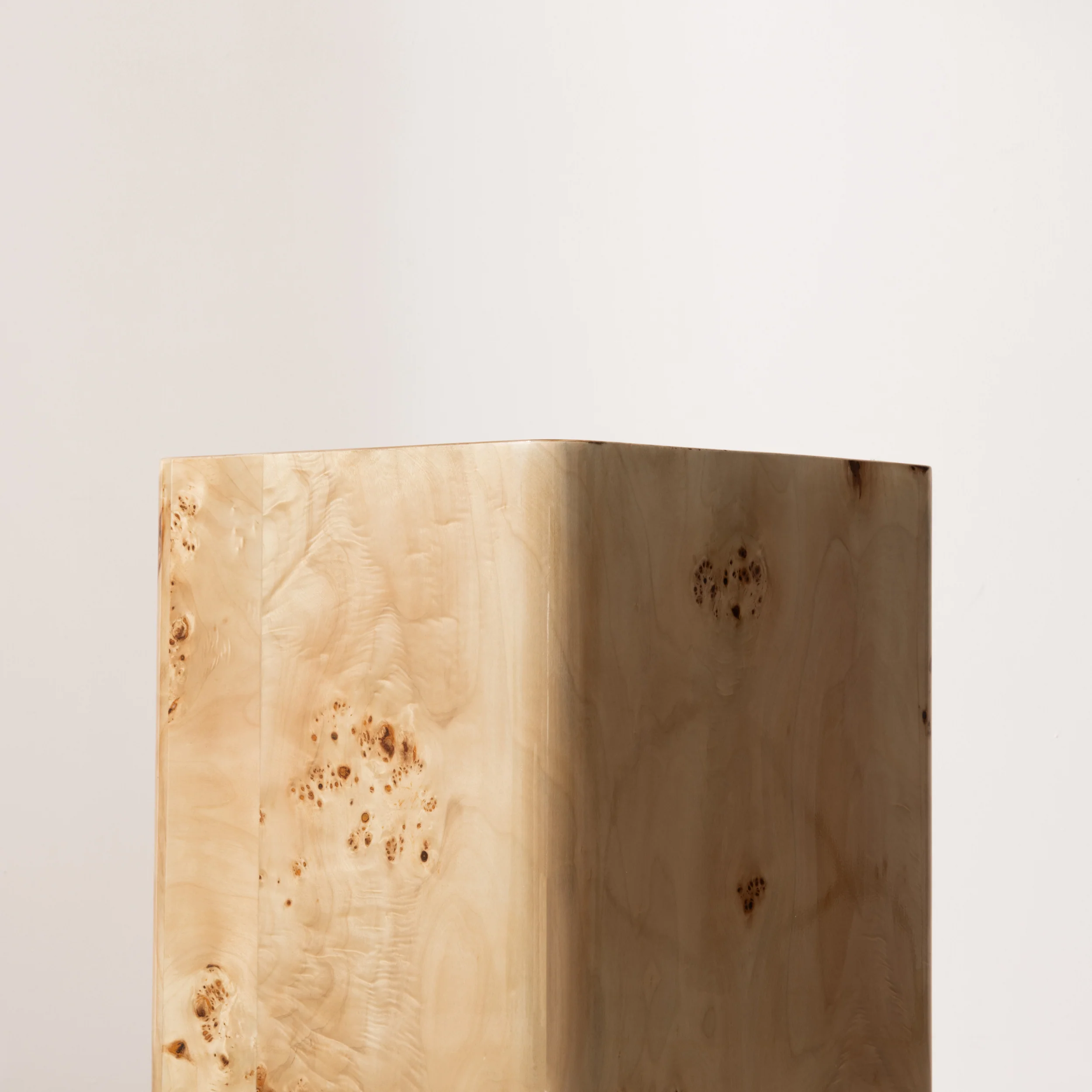Burl Plinth Table - Square - Image 3