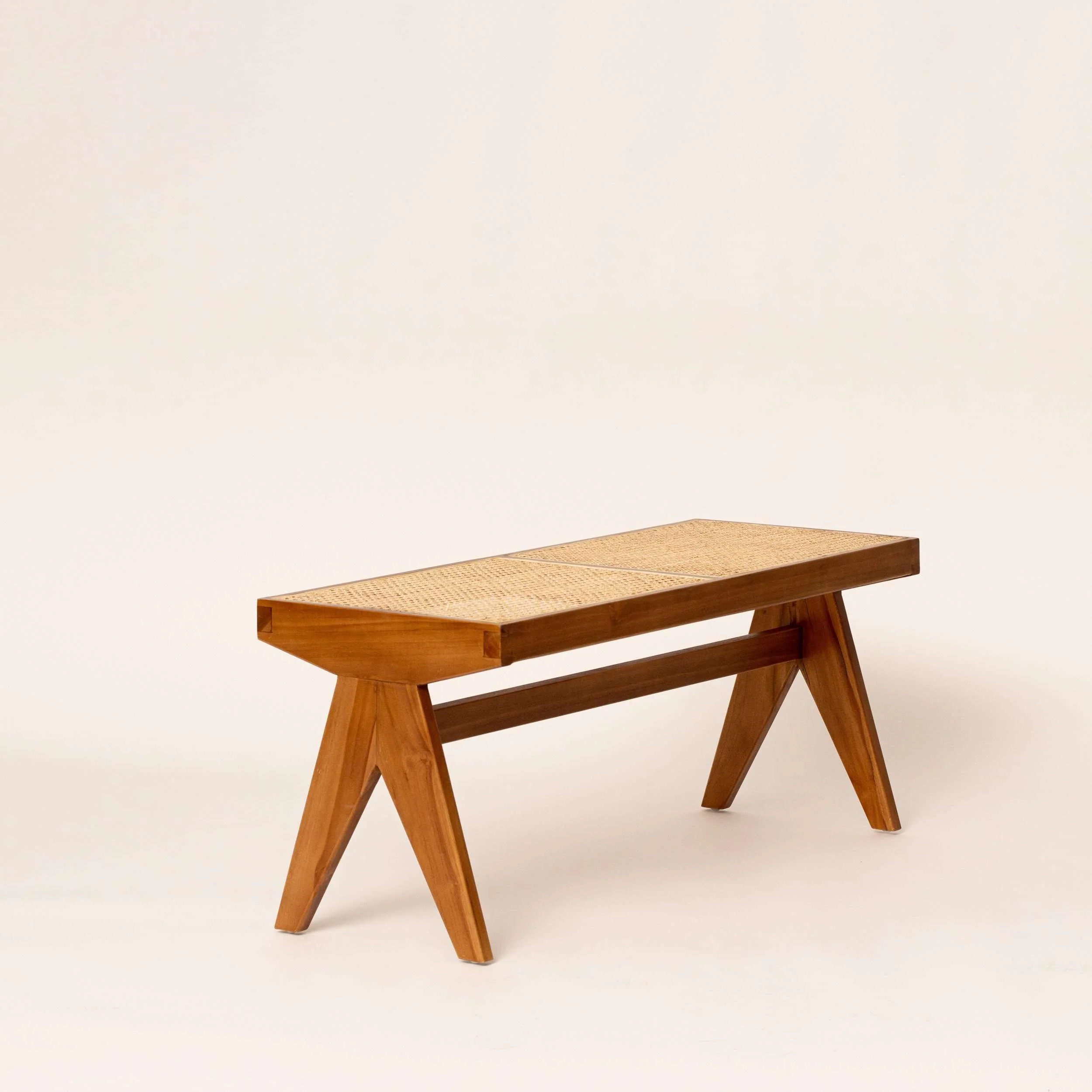 Cane Rattan Bench - Natural - Image 3