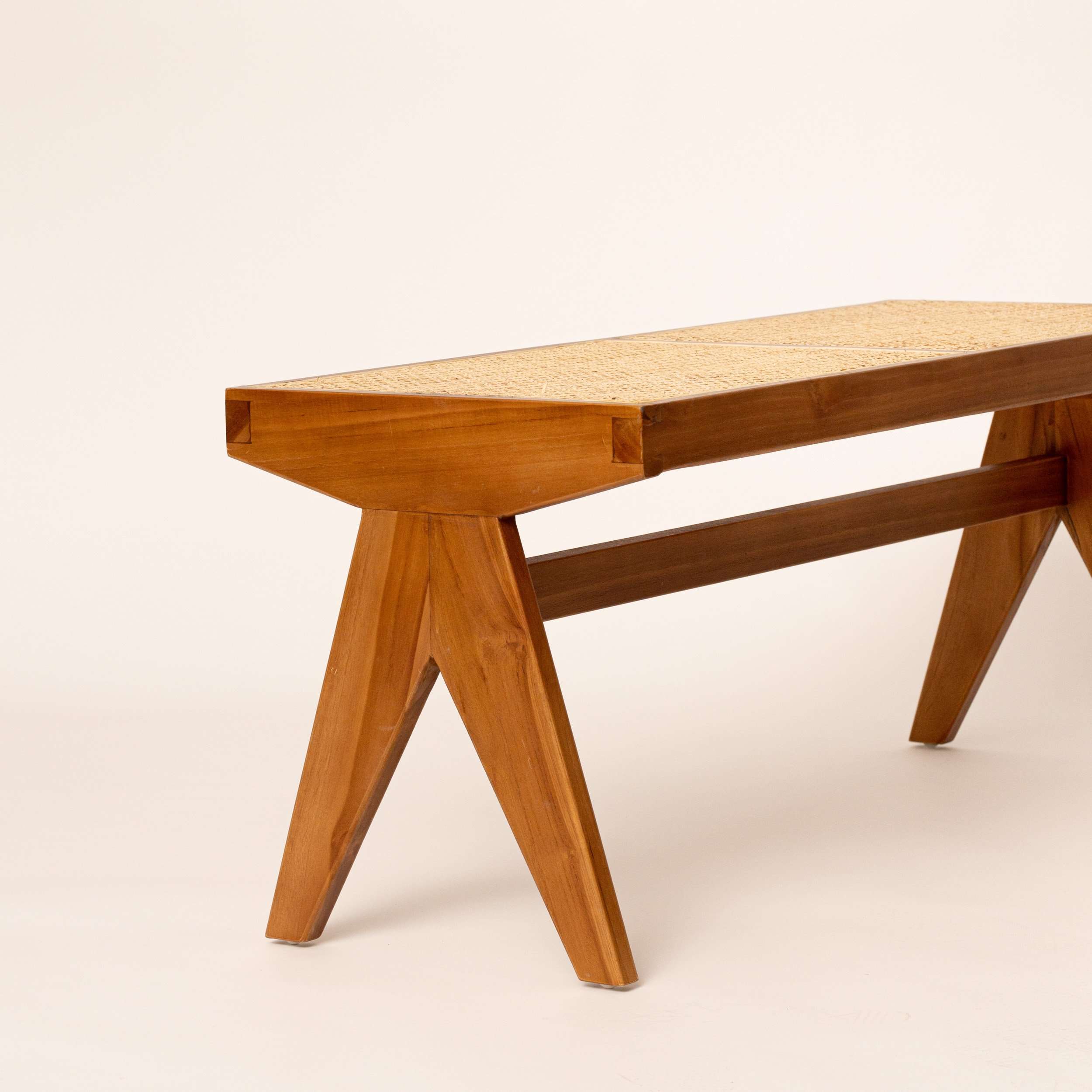 Cane Rattan Bench - Natural - Image 4