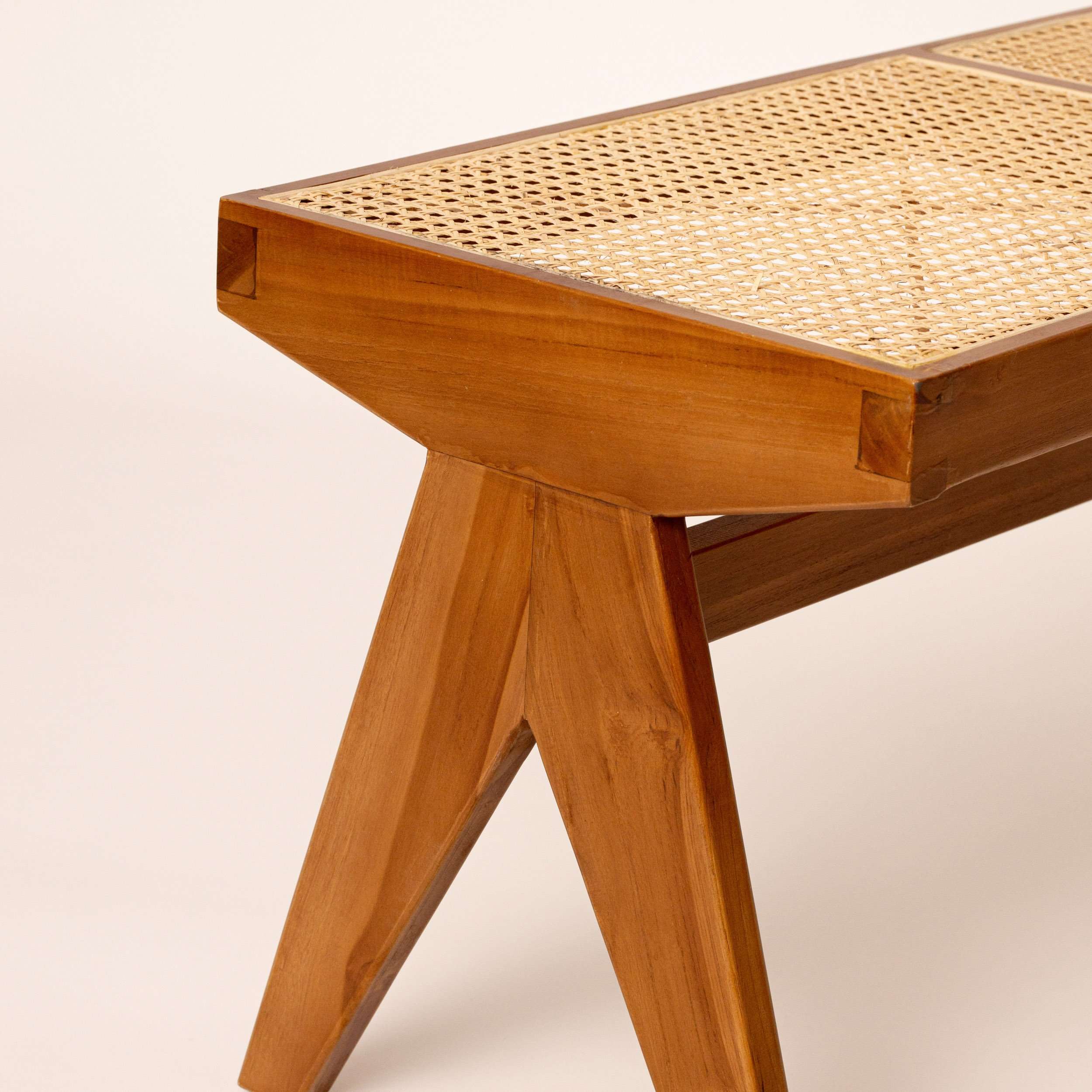 Cane Rattan Bench - Natural - Image 7