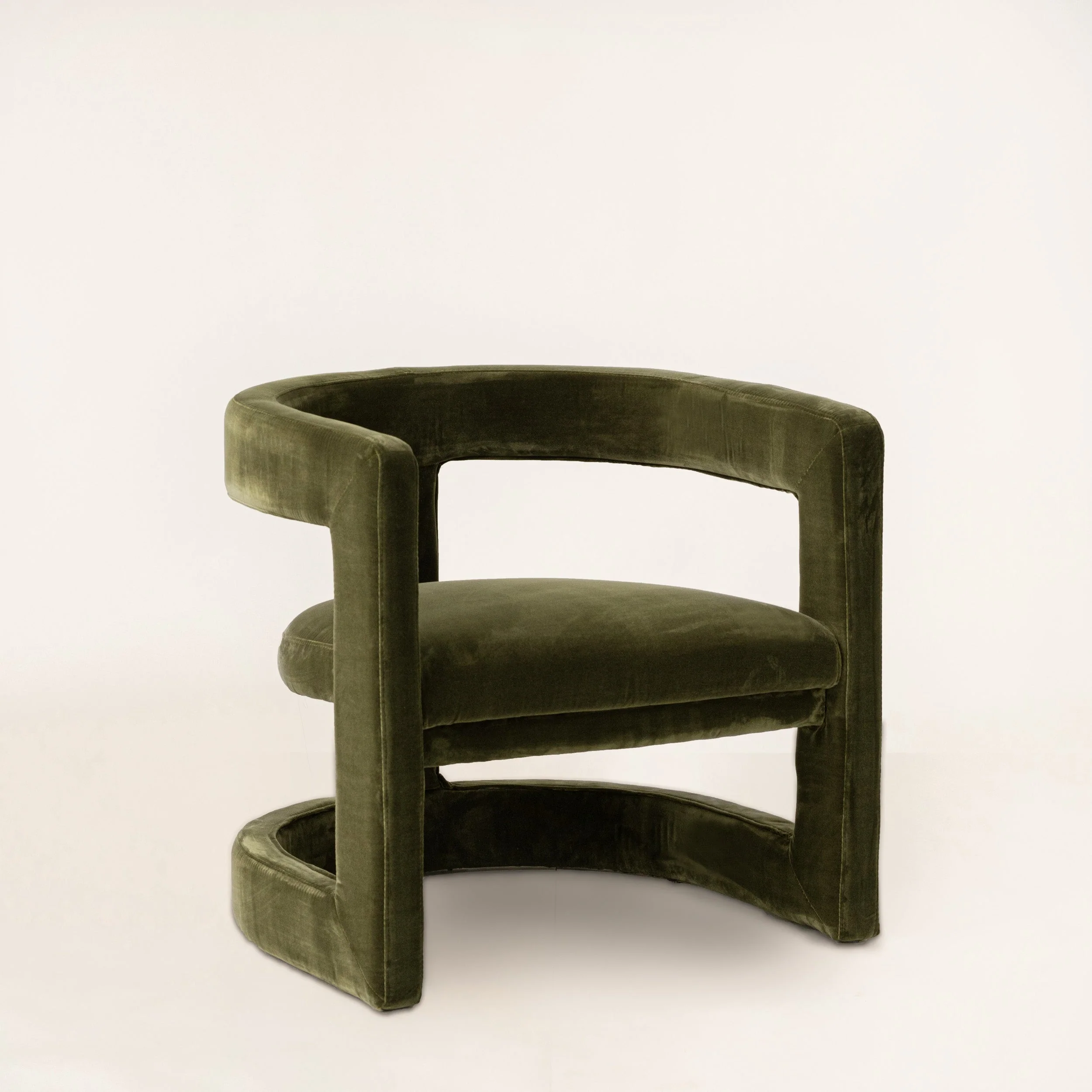 Curved Armchair - Khaki