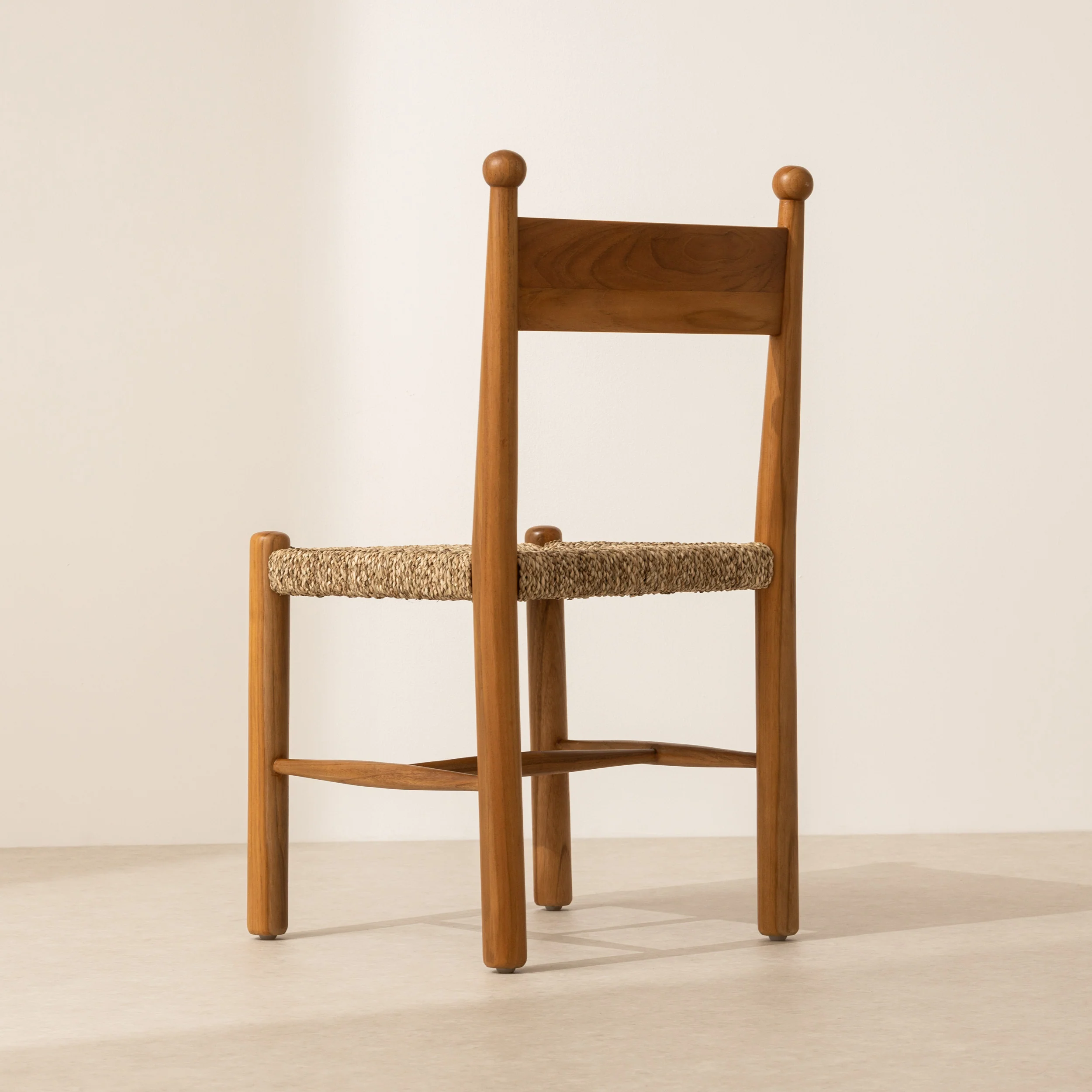 Finials Dining Chair with Rope Seat - Image 3