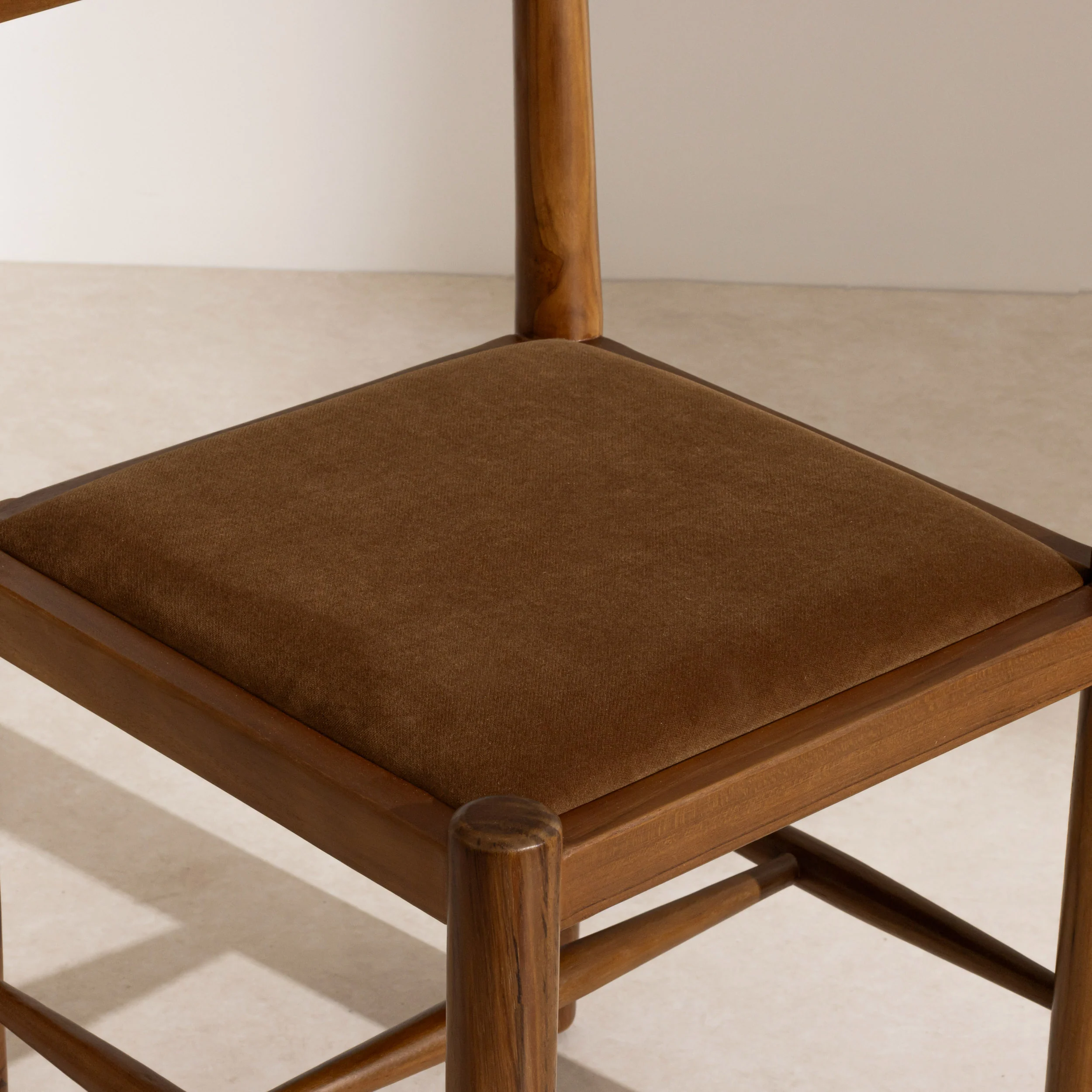 Finials Dining Chair with Upholstered Seat - Image 6