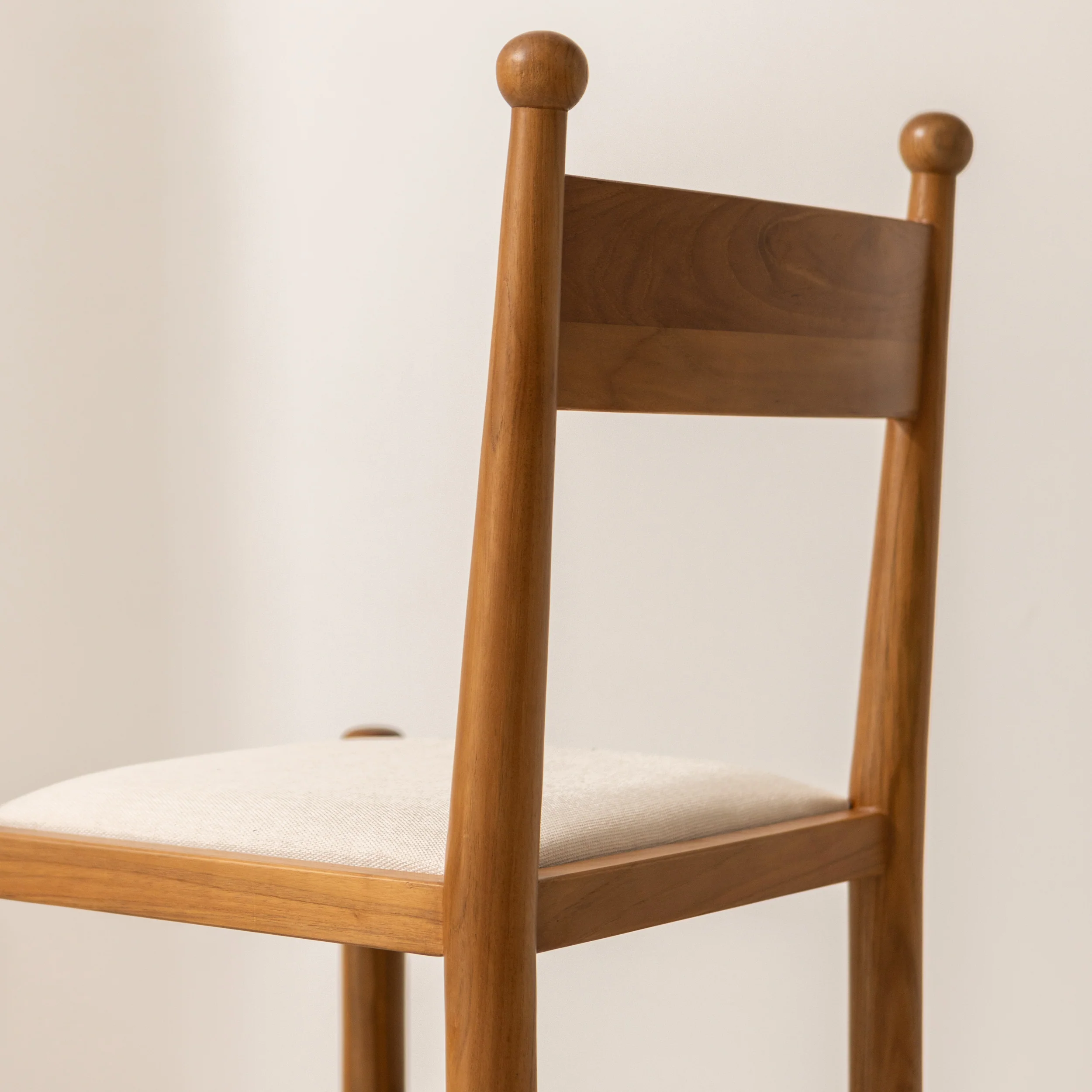 Finials Dining Chair with Upholstered Seat - Image 8