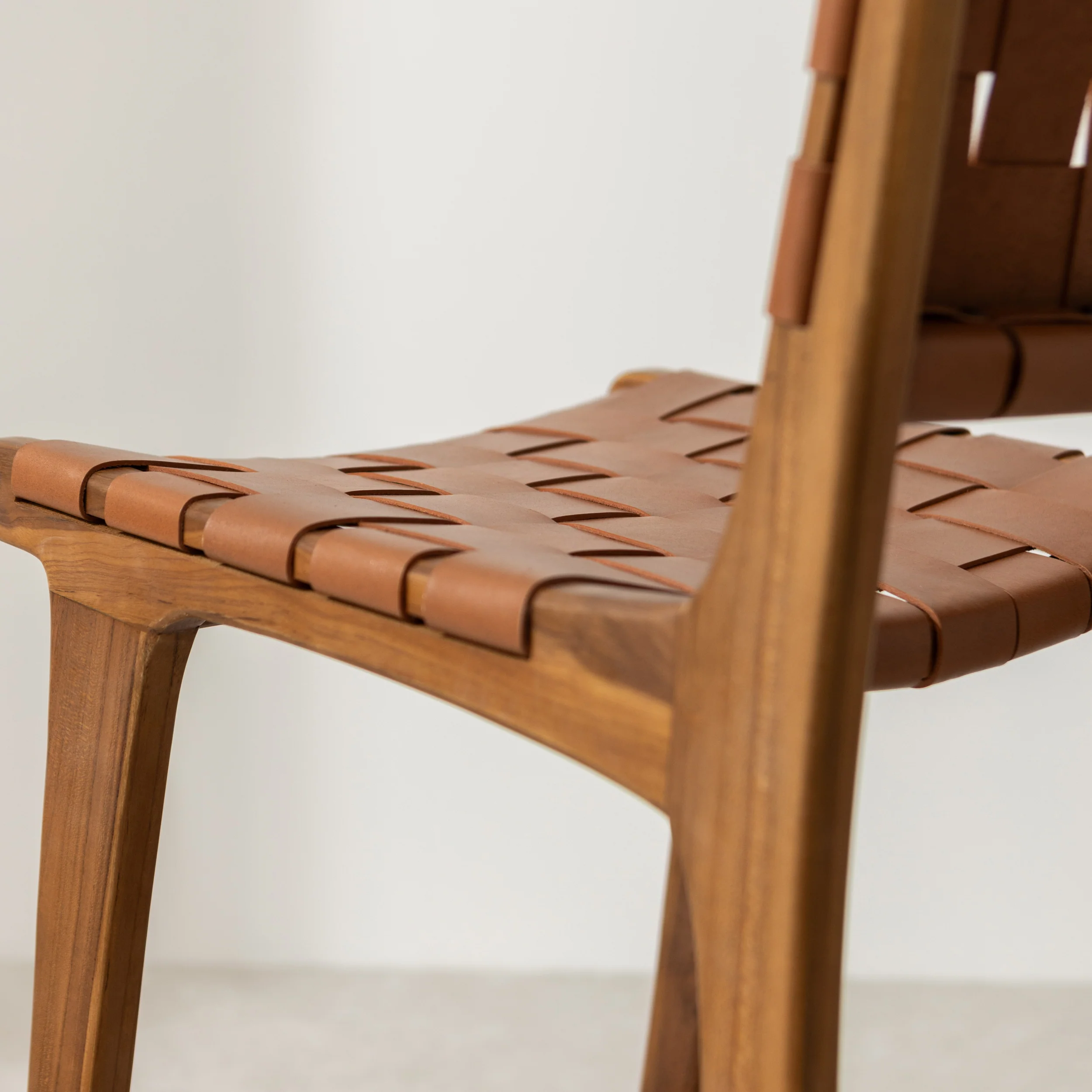 Leather Strap Bar Stool - Tan - Image 4