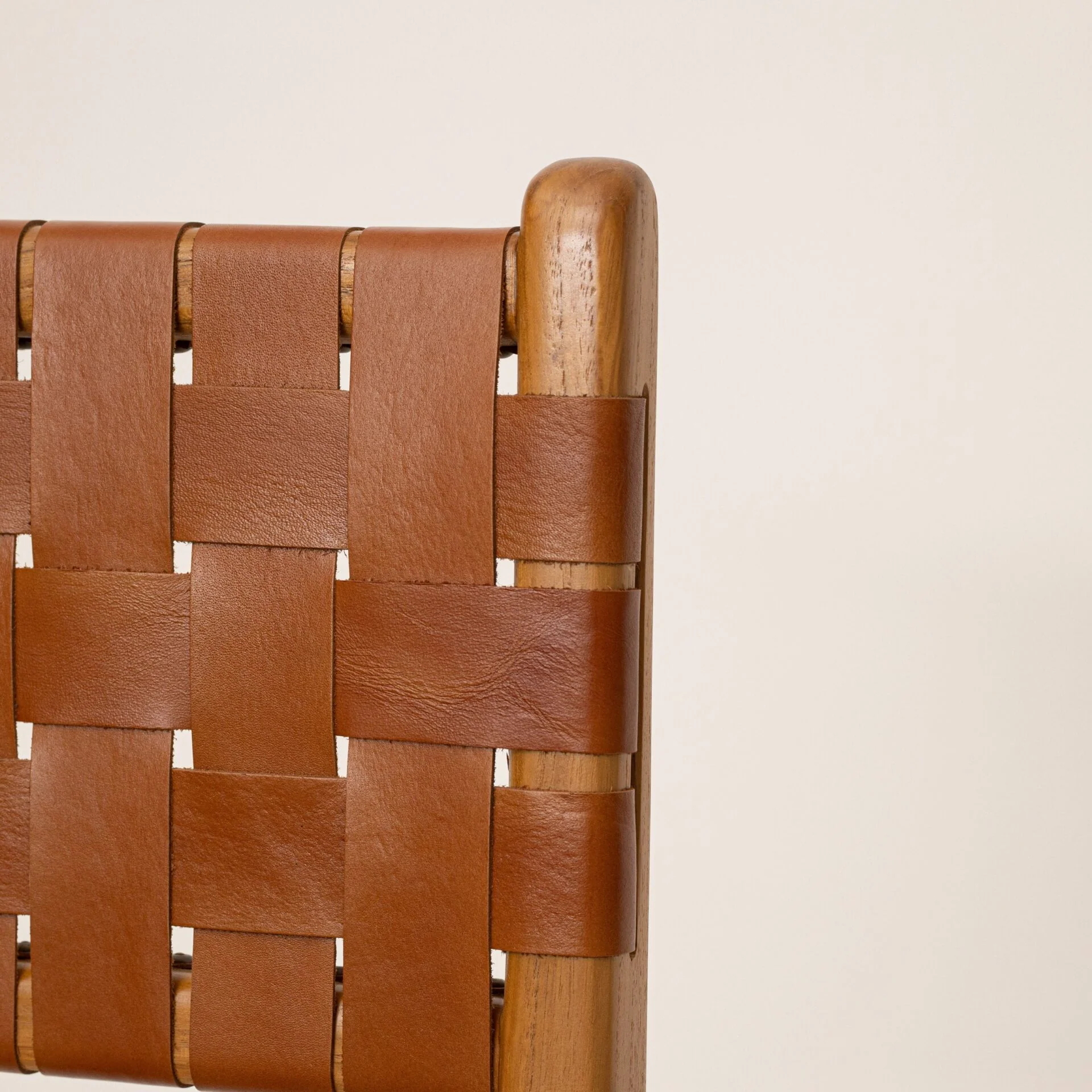 Leather Strap Bar Stool - Tan - Image 8