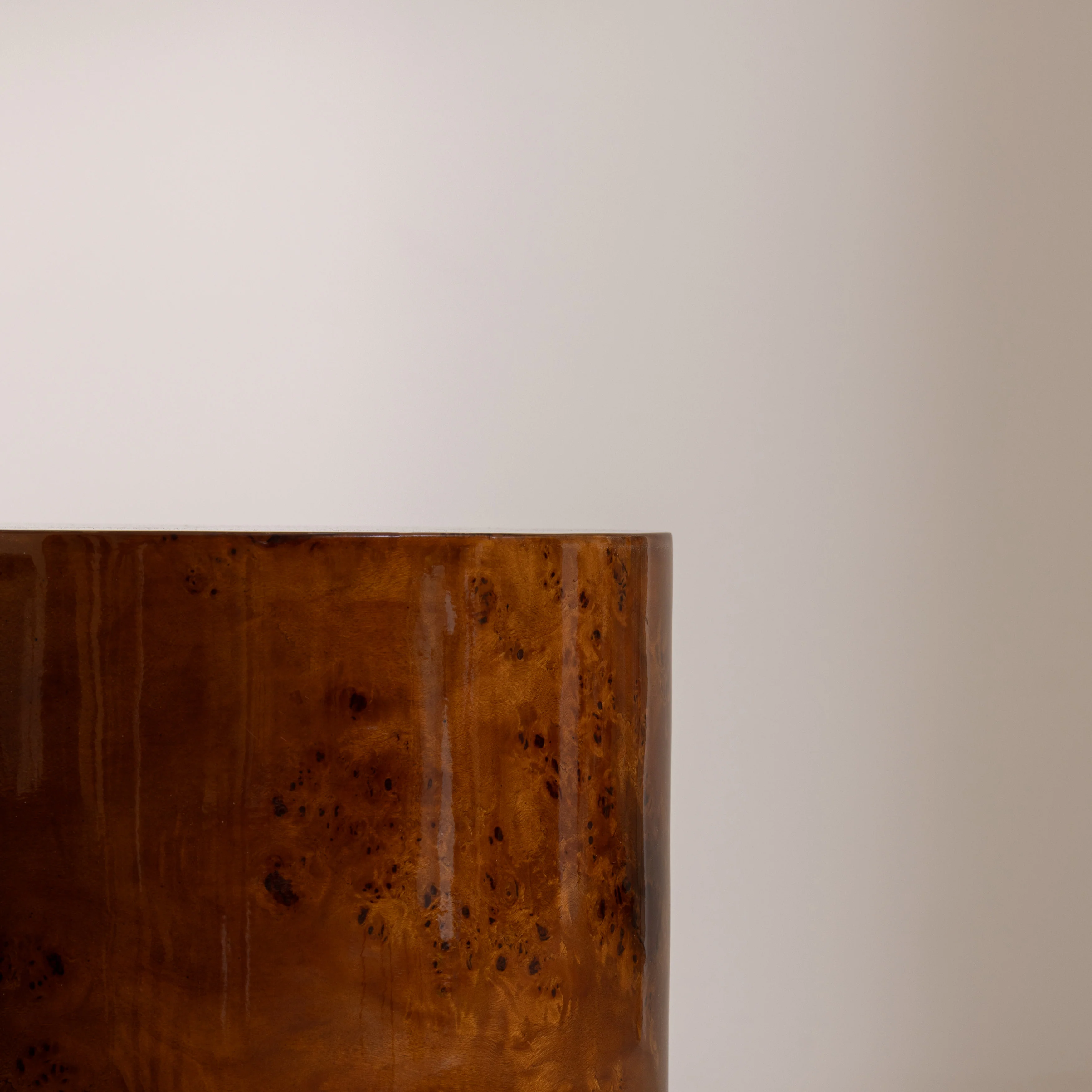 Mahogany Burl Side Table - Image 3