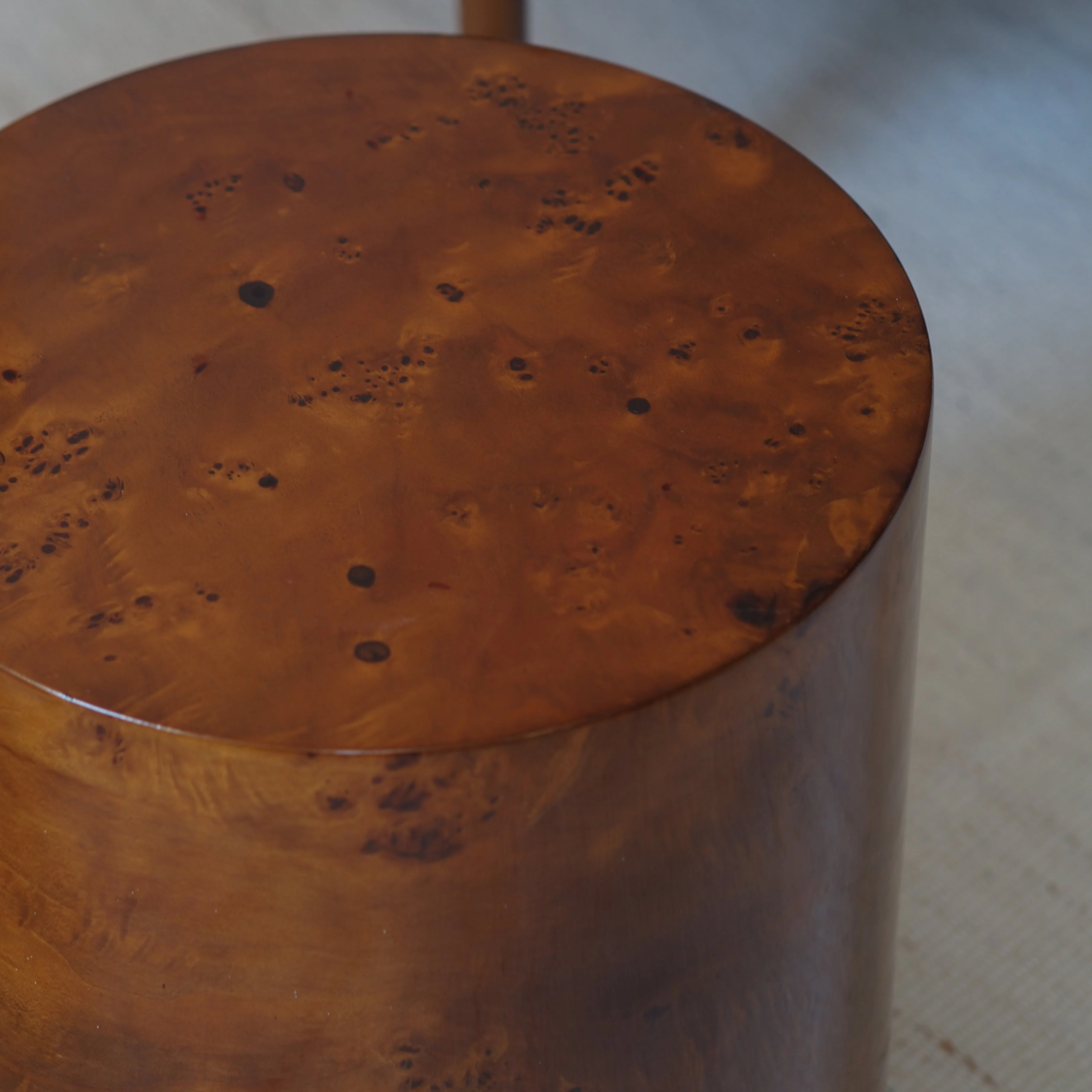 Mahogany Burl Side Table - Image 4