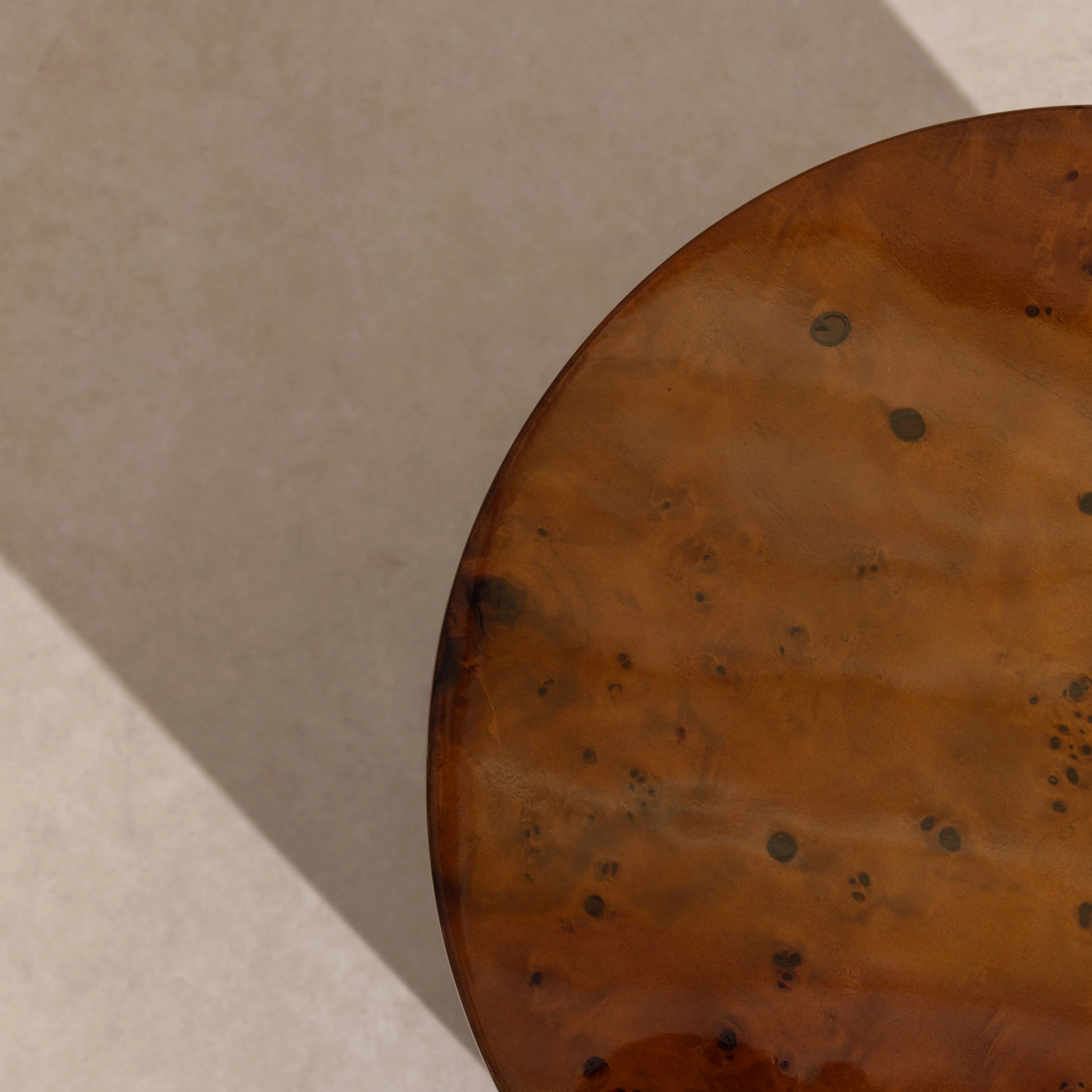 Mahogany Burl Side Table - Image 5