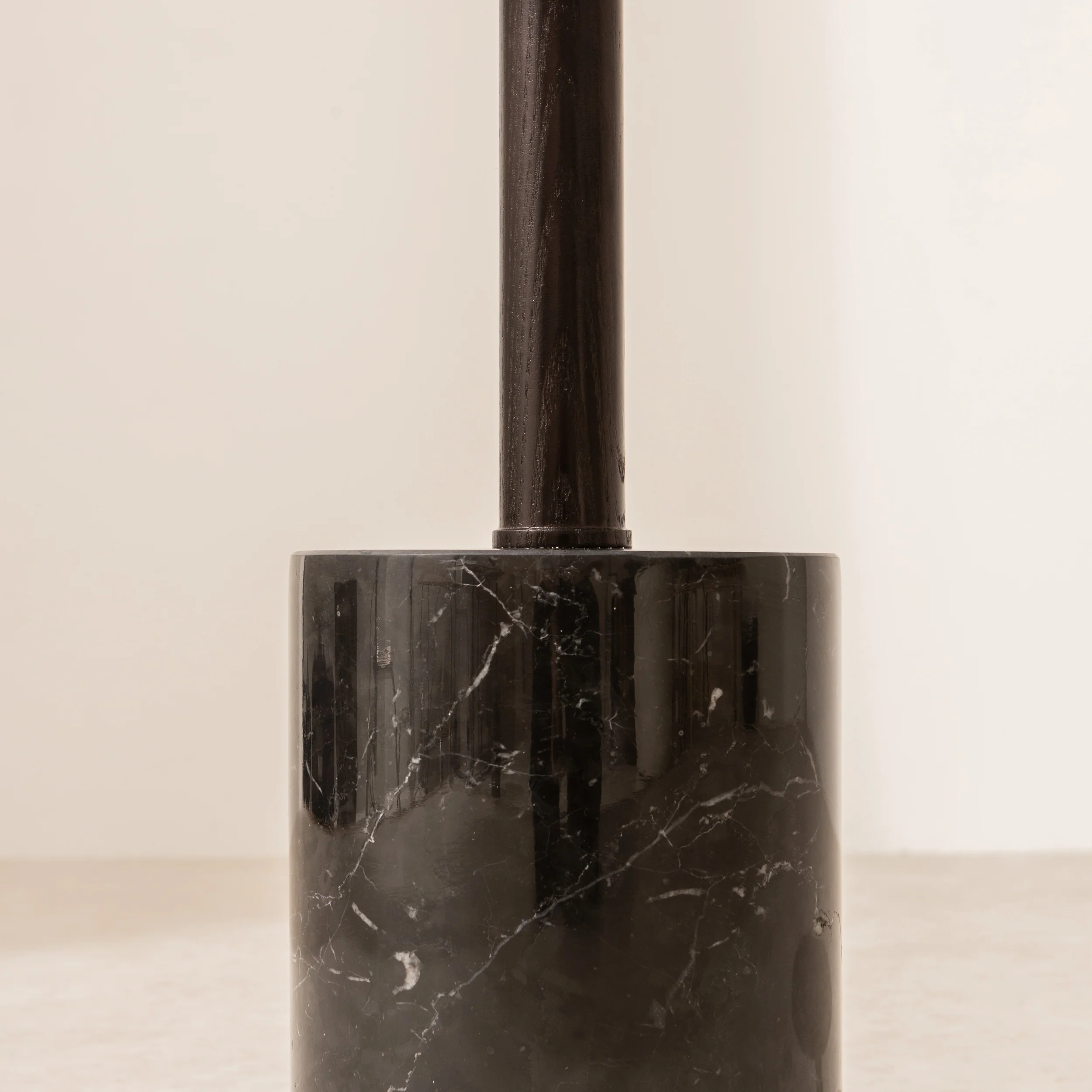 Marble Side Table, Black - Image 3