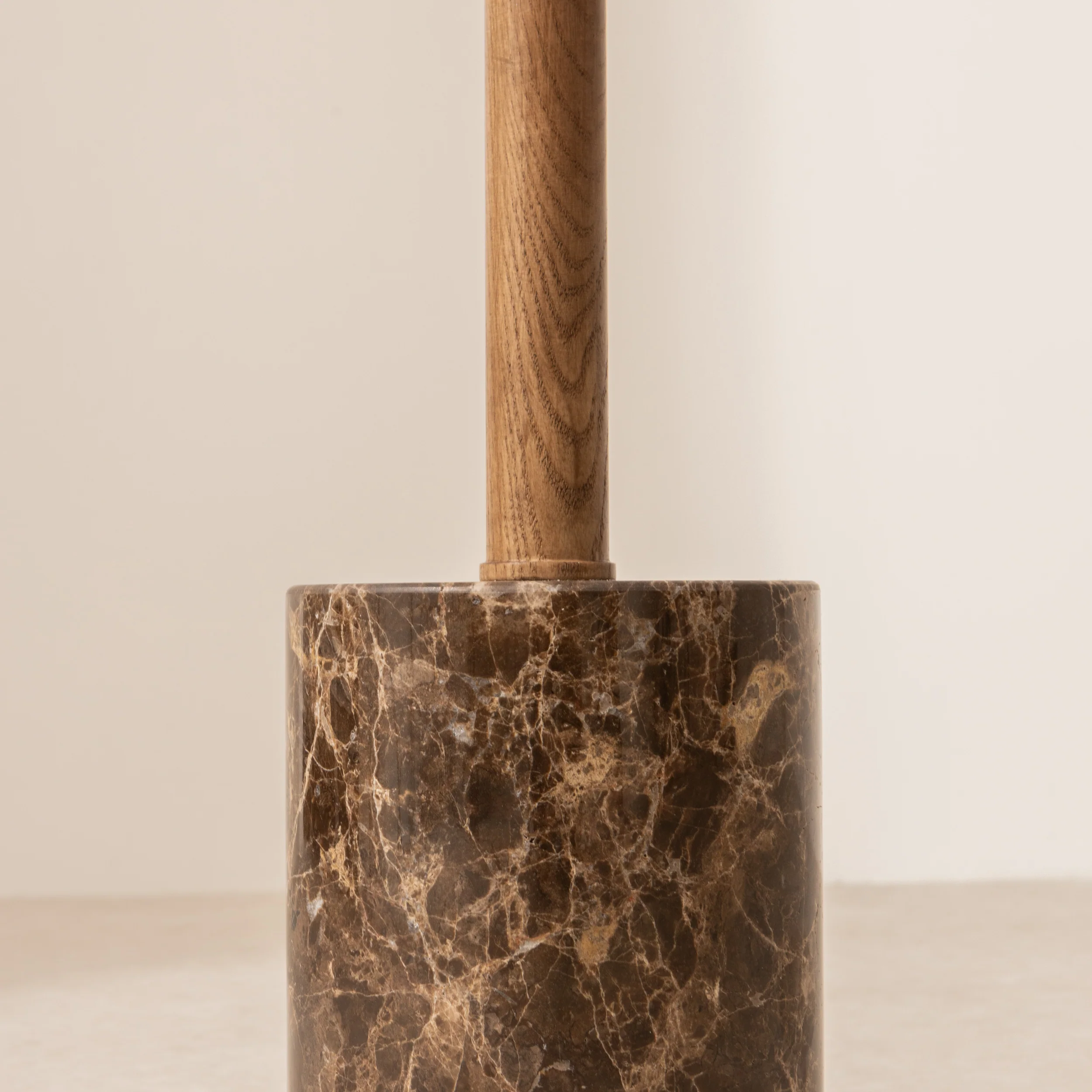 Marble Side Table, Brown - Image 3