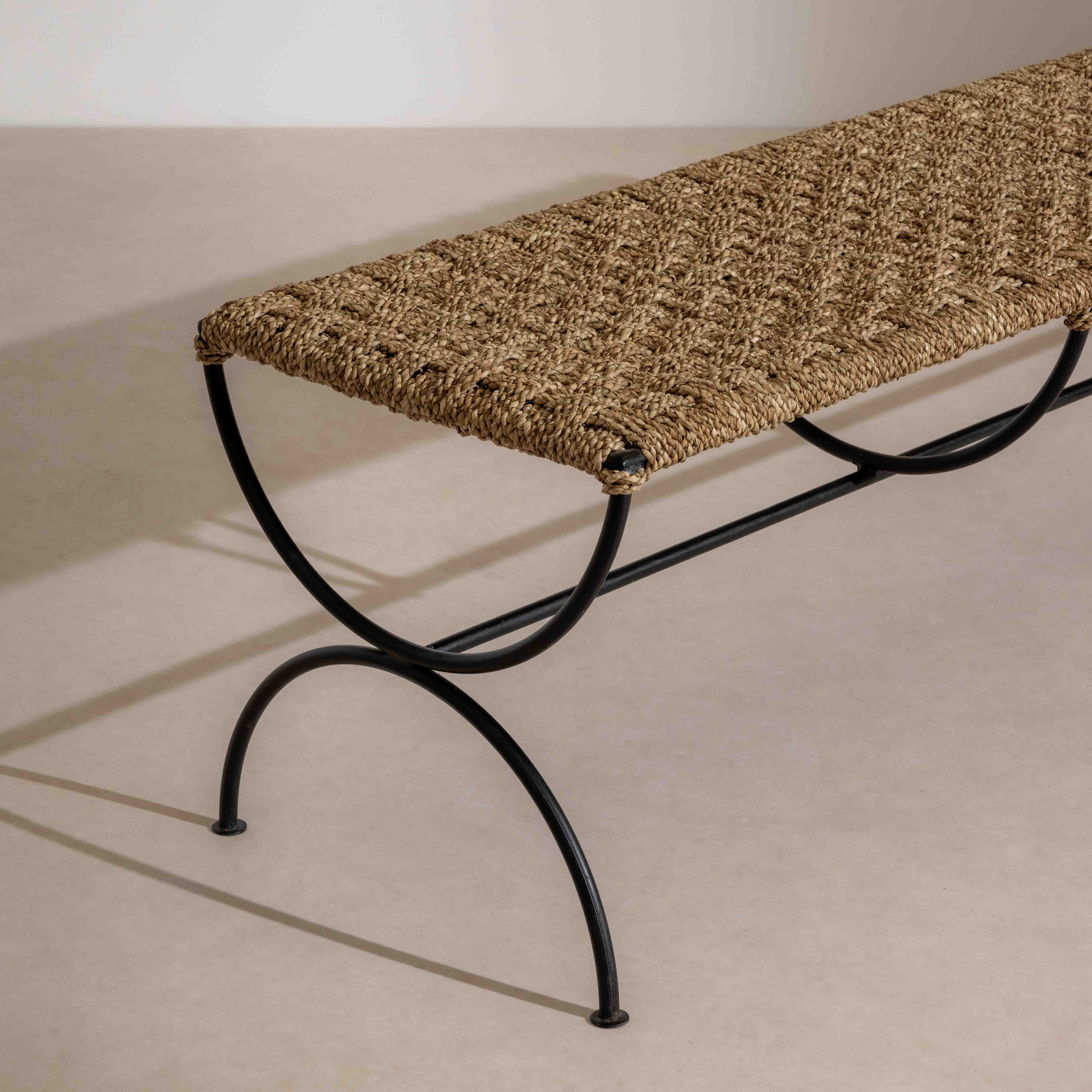 Metal & Rope Bench - Image 3