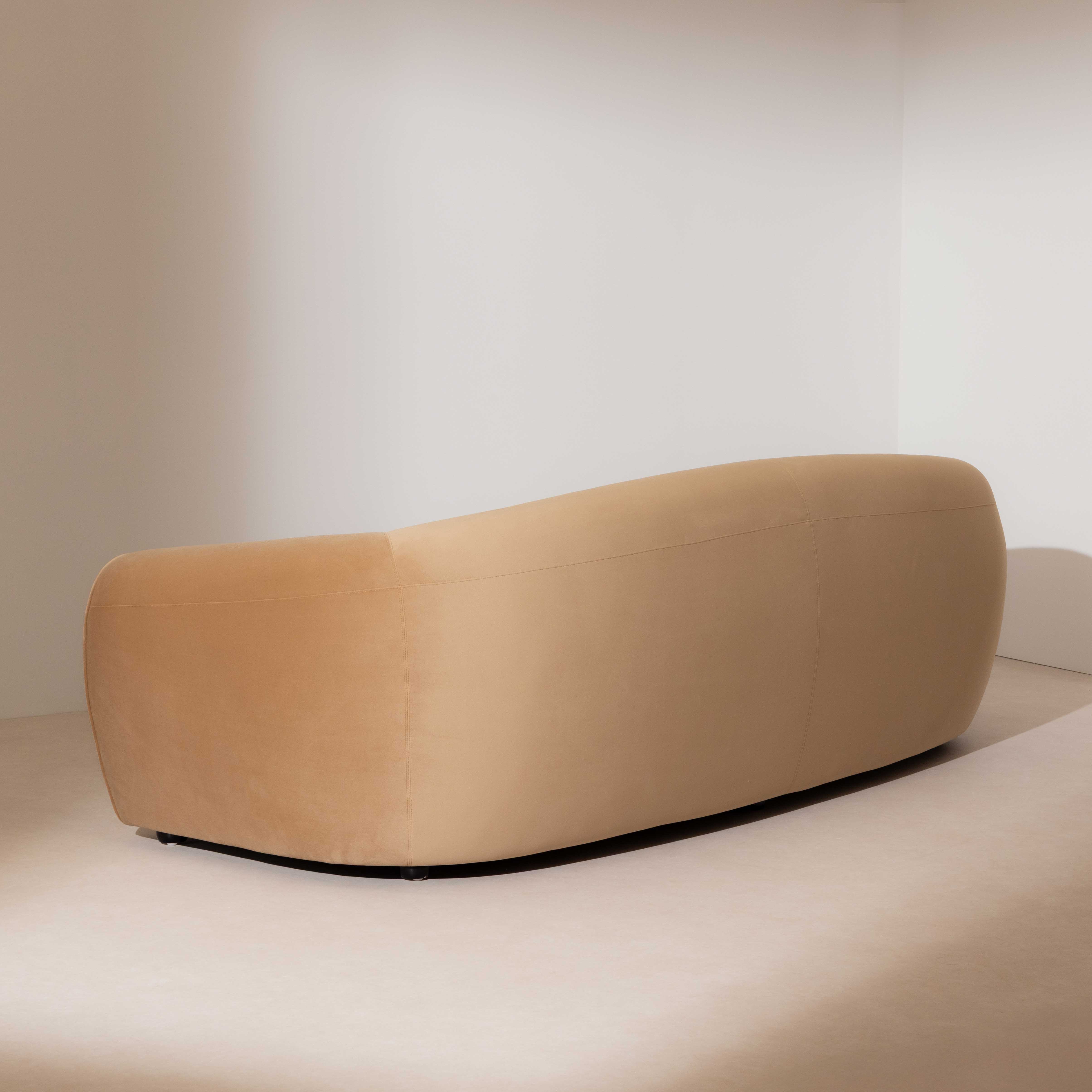 Piped Velvet Sofa - Image 5