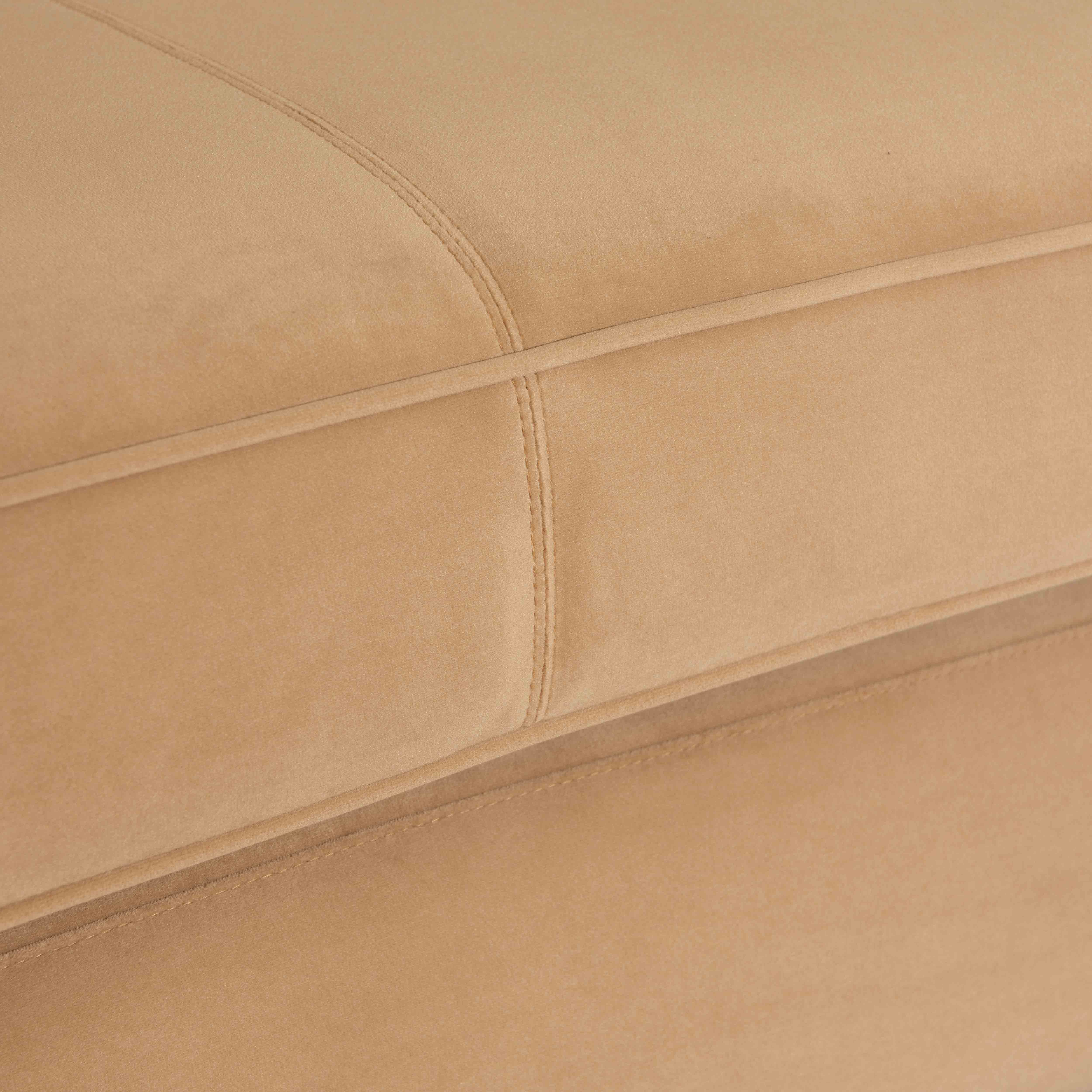 Piped Velvet Sofa - Image 7