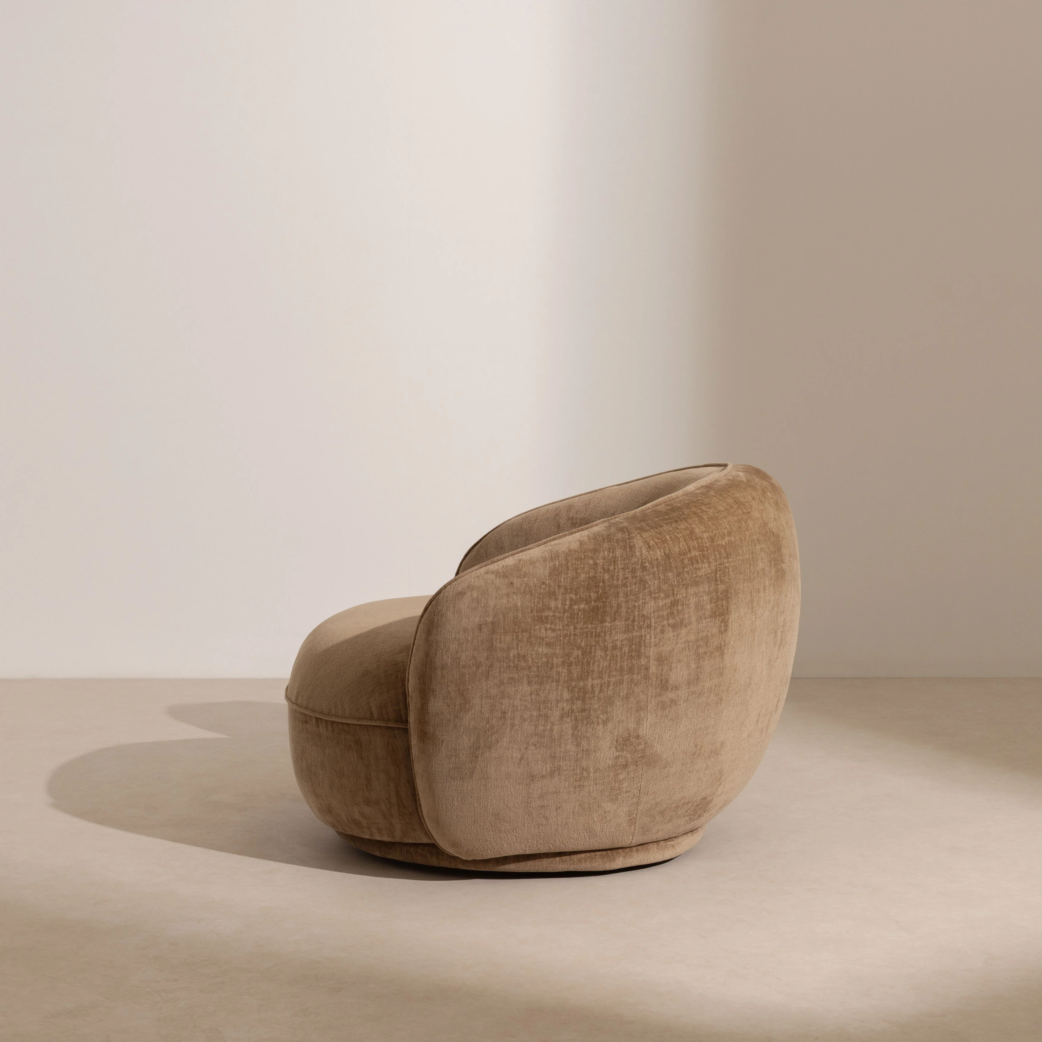 Swivel Lounge Chair - Caramel - Image 3