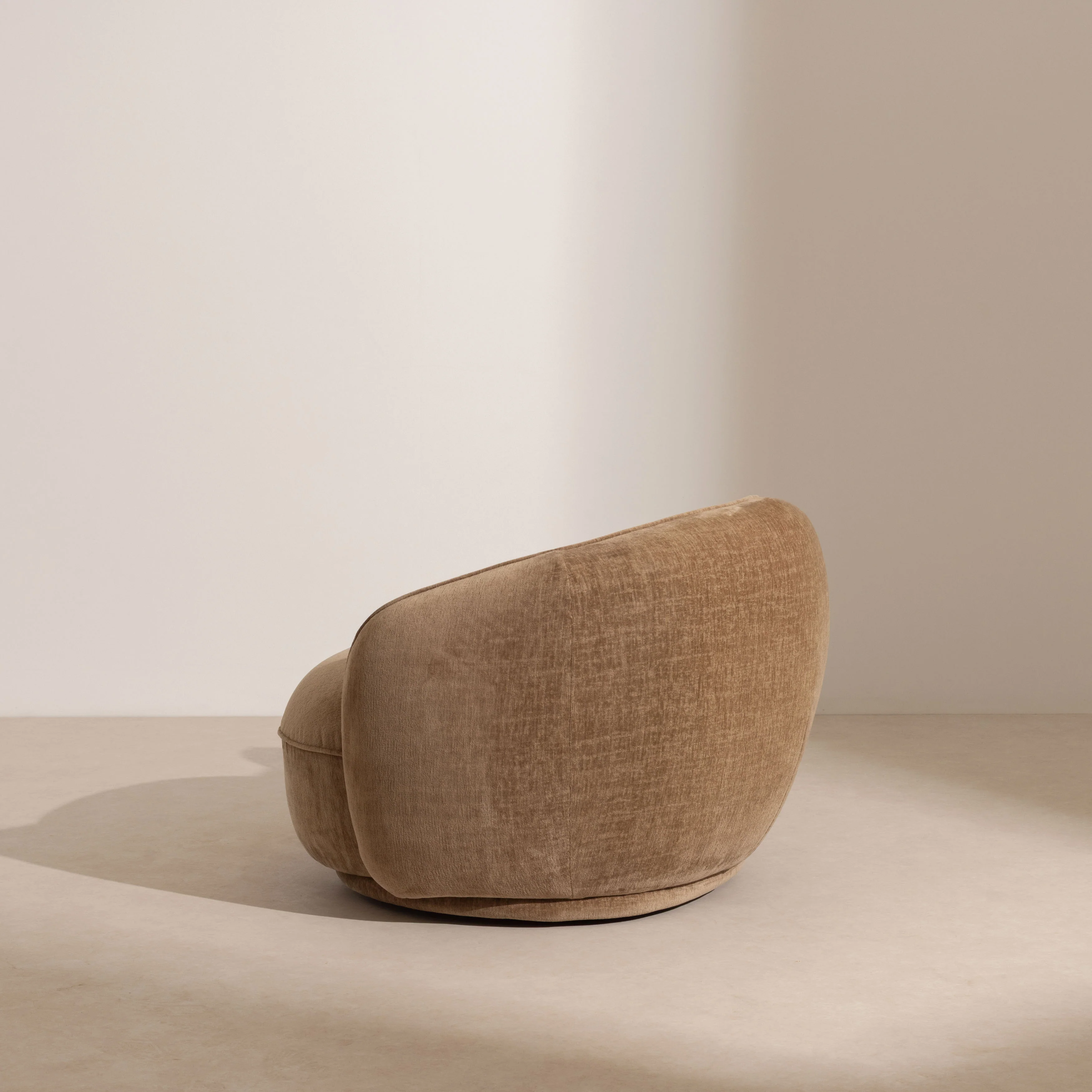 Swivel Lounge Chair - Caramel - Image 5