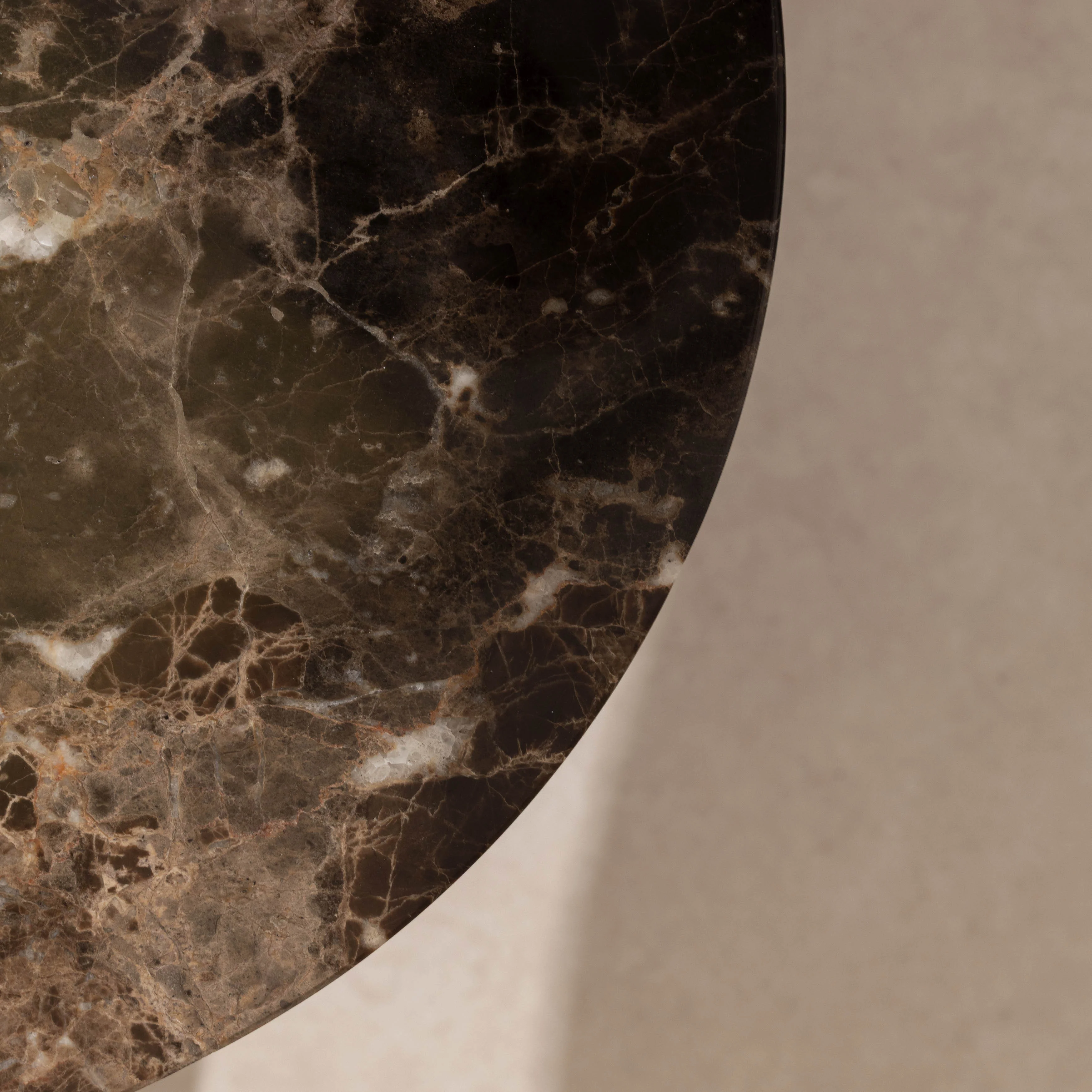 Travertine & Marble Side Table - Image 4